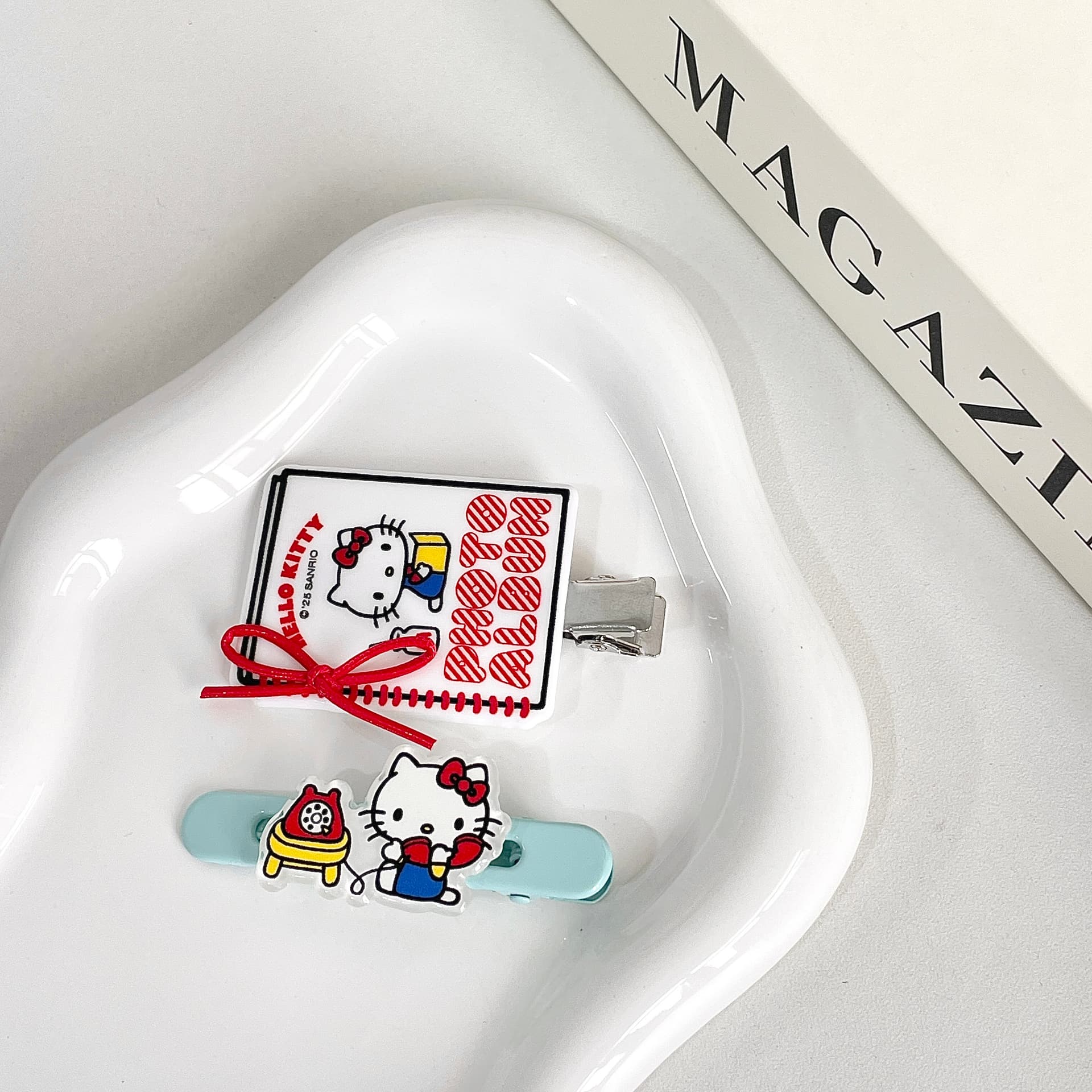 Заколка Санрио Hello Kitty Акриловые заколки для волос Женские - изображение 2