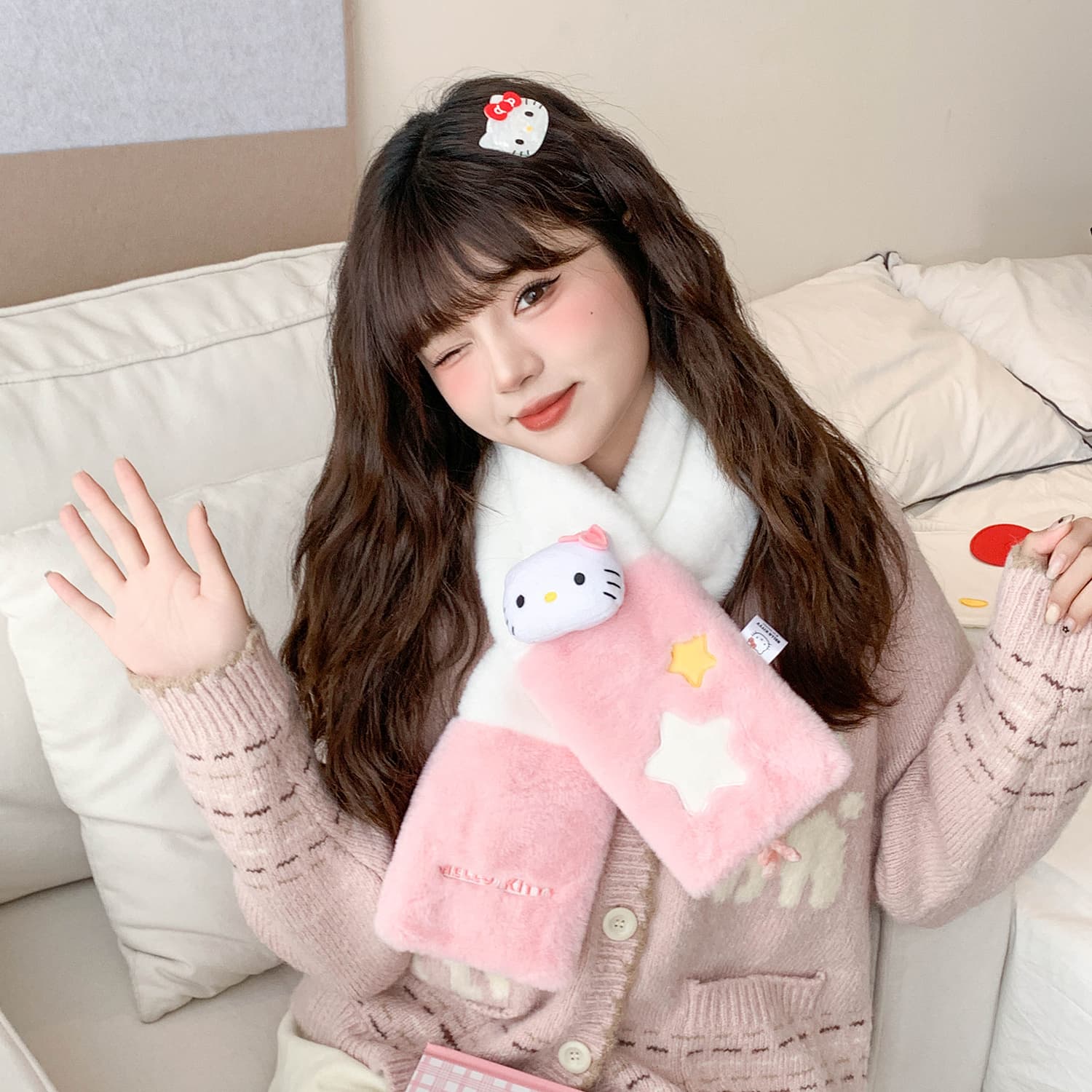Шарф Sanrio Полиэстер Шарфы Женские - изображение 6
