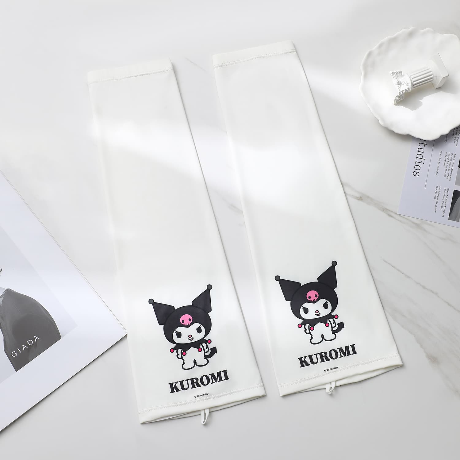 Sanrio x Куроми Очаровательная кукла Рисунок Унисекс Солнцезащитные шляпы с визором 100% полиамид Парный - изображение 5