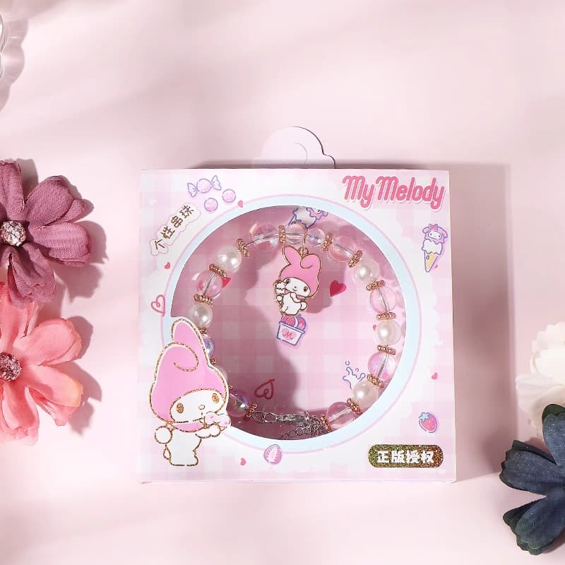 Браслет Санрио My Melody Металл Браслеты Женские Принцесса в бегах Мультяшный - изображение 2