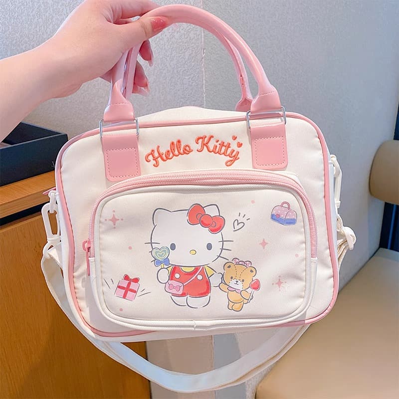 Сумка Sanrio Hello Kitty Милый и симпатичный Сумки Полиэстер Обычный размер Женский Экрю - изображение 2