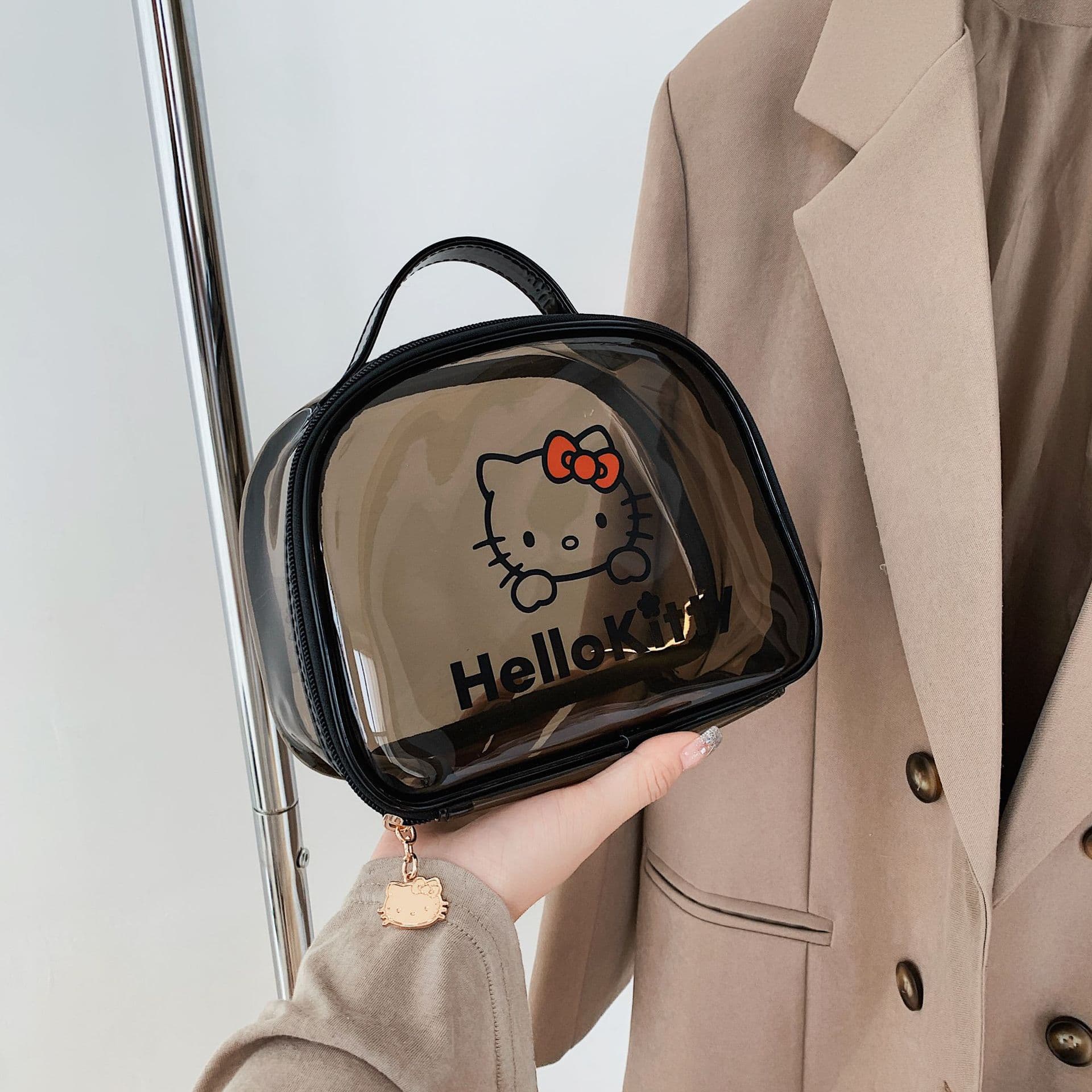 Sanrio Hello Kitty PVC Косметичка Женская Черная - изображение 2