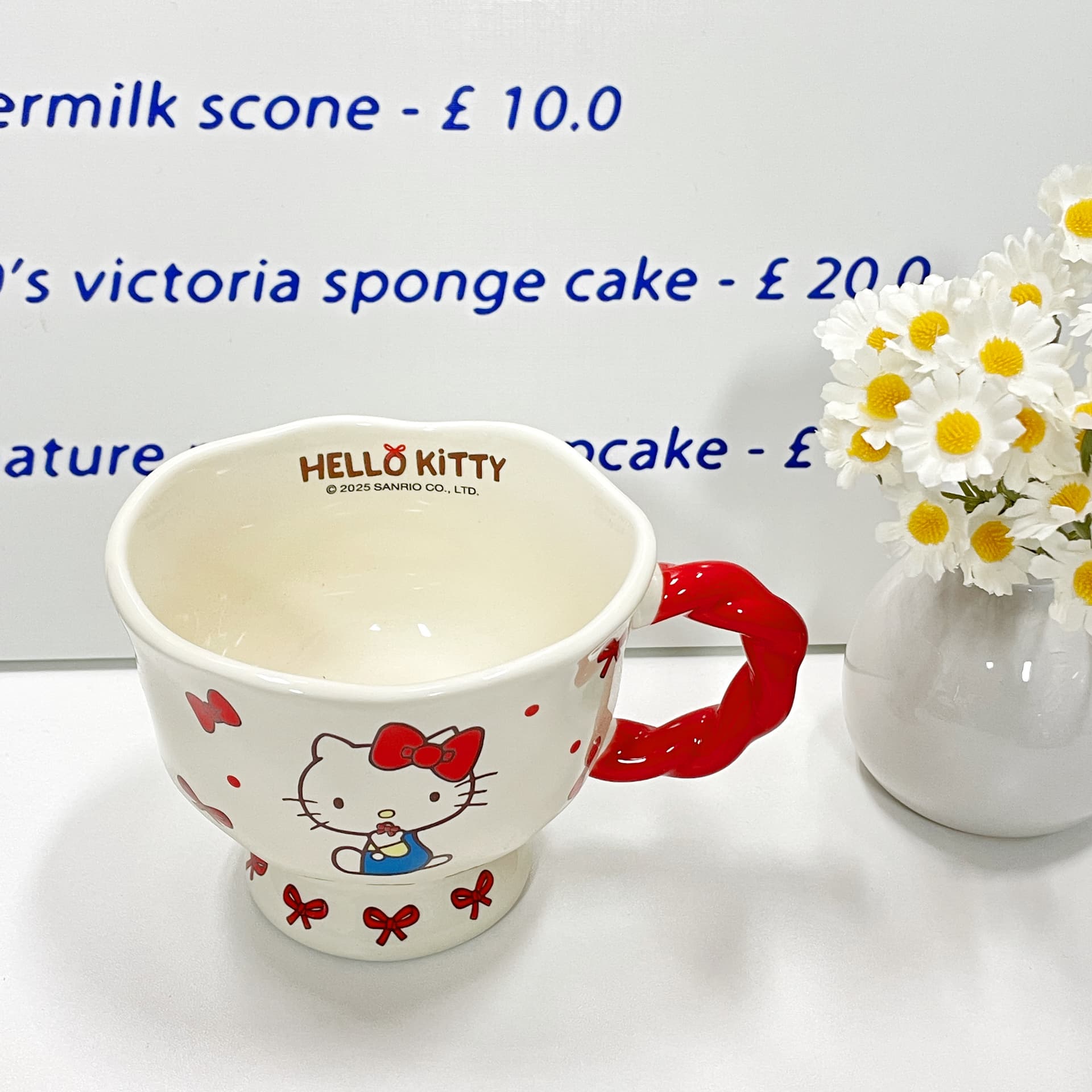 Санрио Hello Kitty Кружки Белый Красный 360 мл - изображение 4