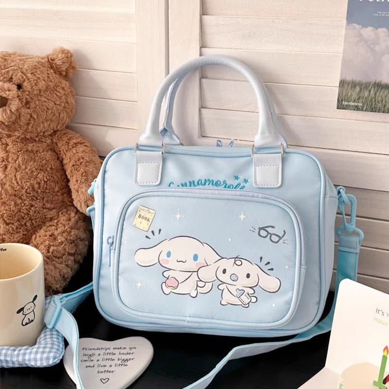 Сумка Санрио Cinnamoroll Полиэстеровая сумка через плечо сумка для женщин синяя - изображение 2