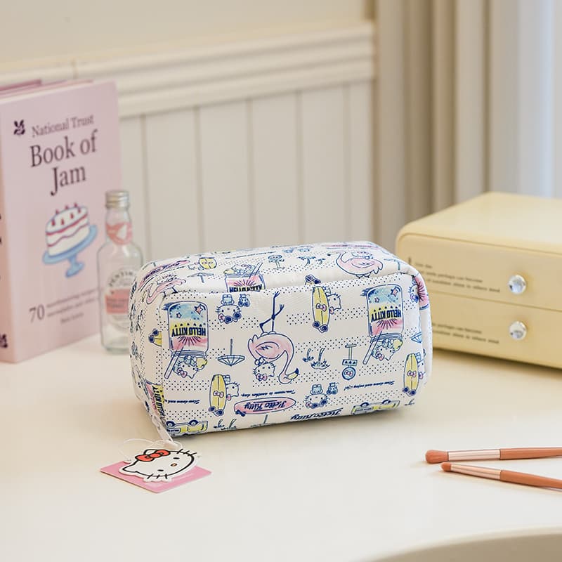 Санрио Полиэфирное волокно Makeup Bag Дорожные органайзеры Women's White - изображение 5