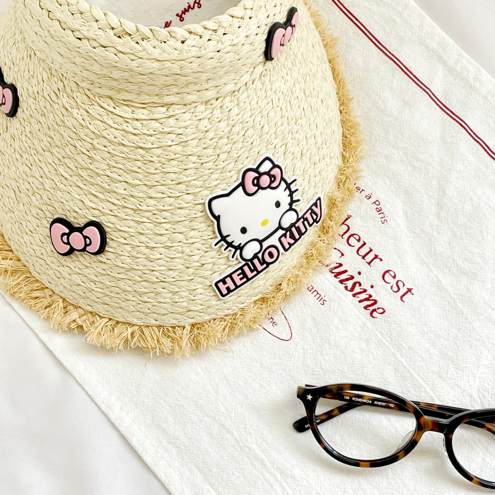 Головной убор Sanrio Ткани из соломы Шапки и Кепки Унисекс - изображение 5