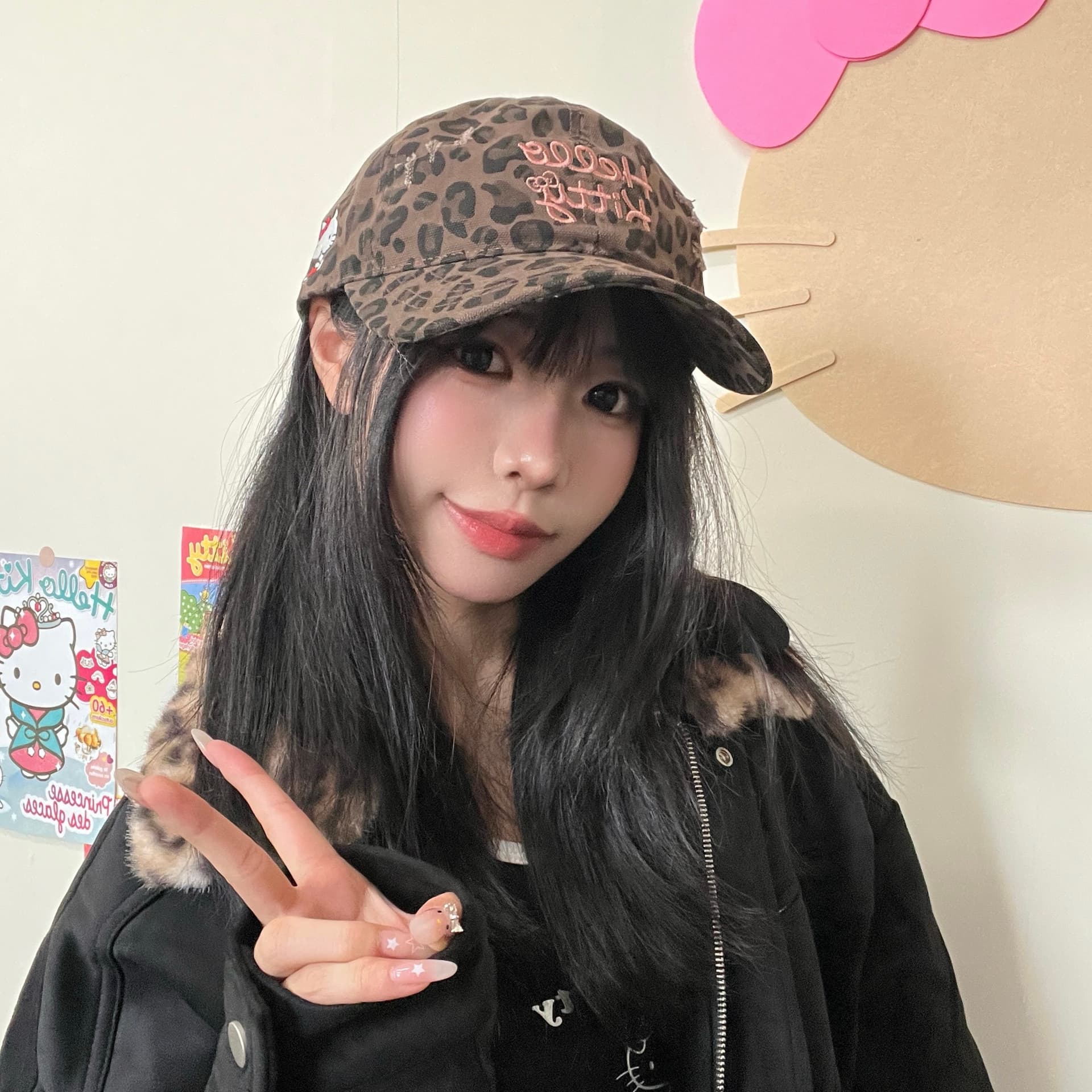 Кепка Sanrio x Hello Kitty Хлопковые Кепки Унисекс - изображение 3