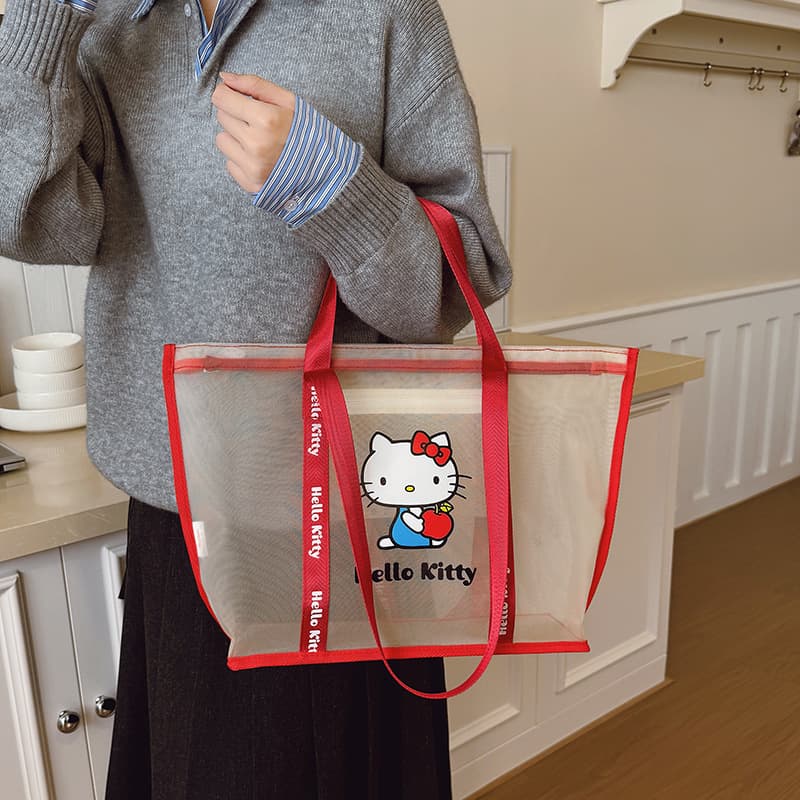 Сумка Sanrio Hello Kitty Полиэстеровая ткань Сумка Стандартная (Standard) Женская Красная - изображение 4