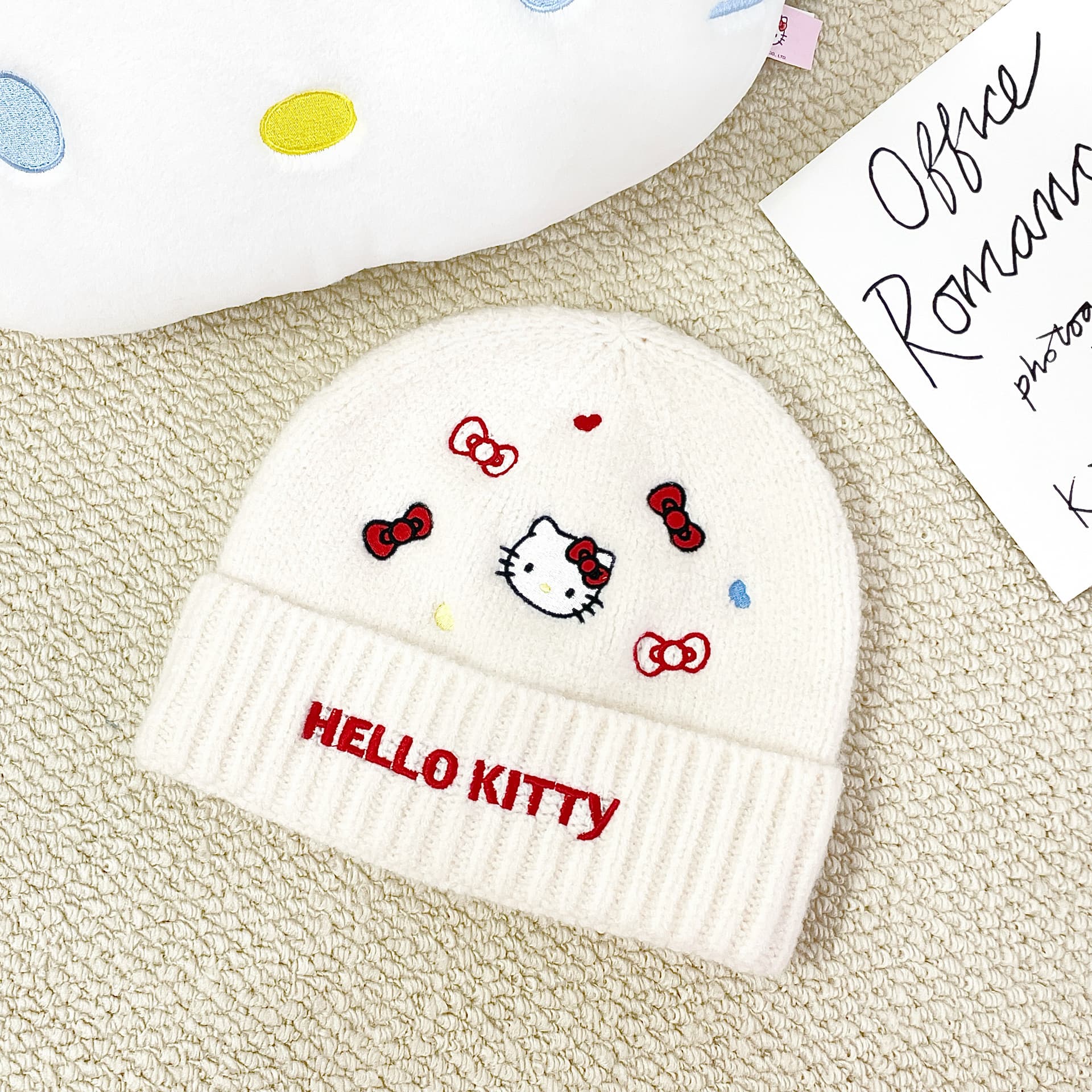 Шапка Санрио Hello Kitty Полиэстеровая Шапка-бини Женская - изображение 4