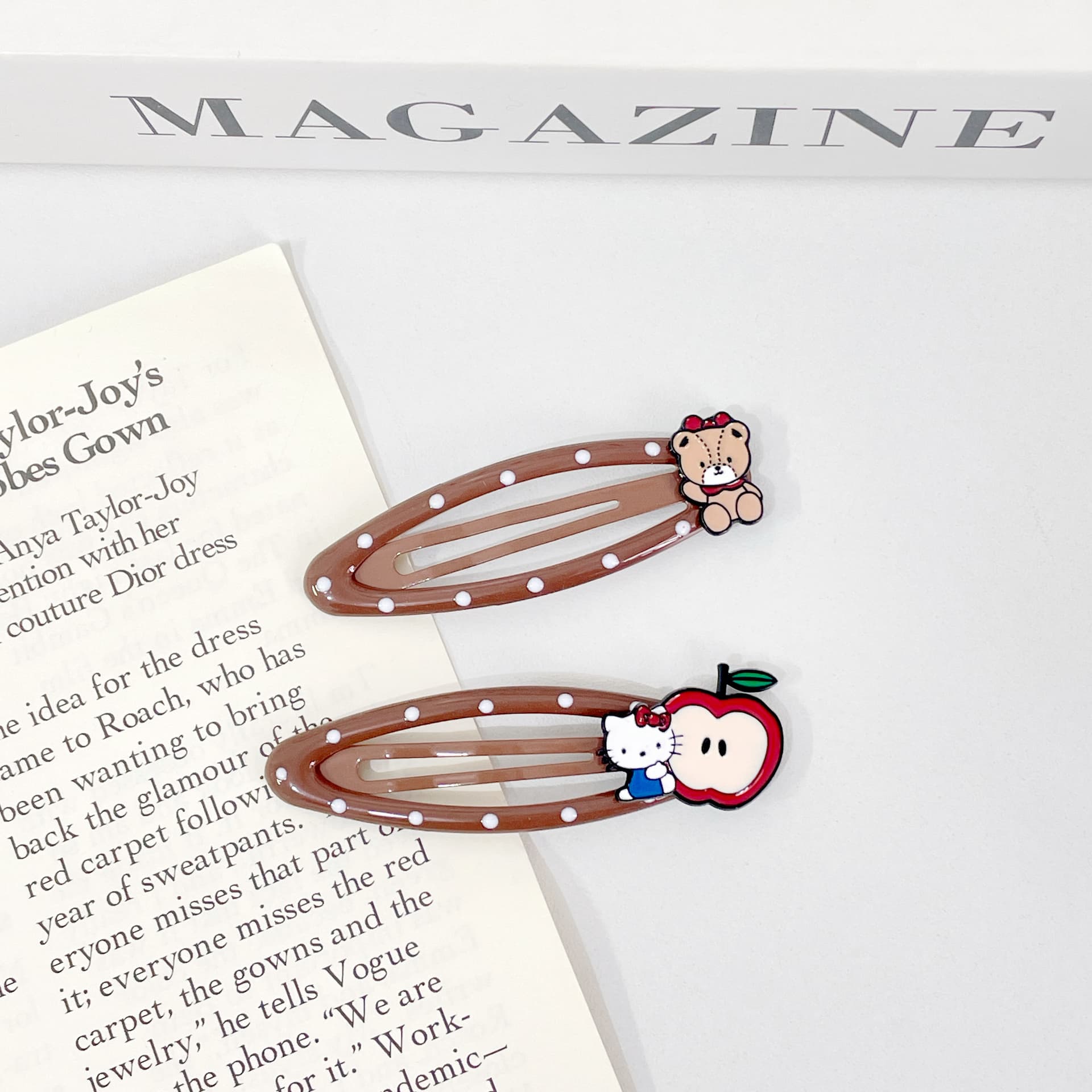 Заколка Санрио Hello Kitty Акриловые заколки для волос Женские - изображение 5