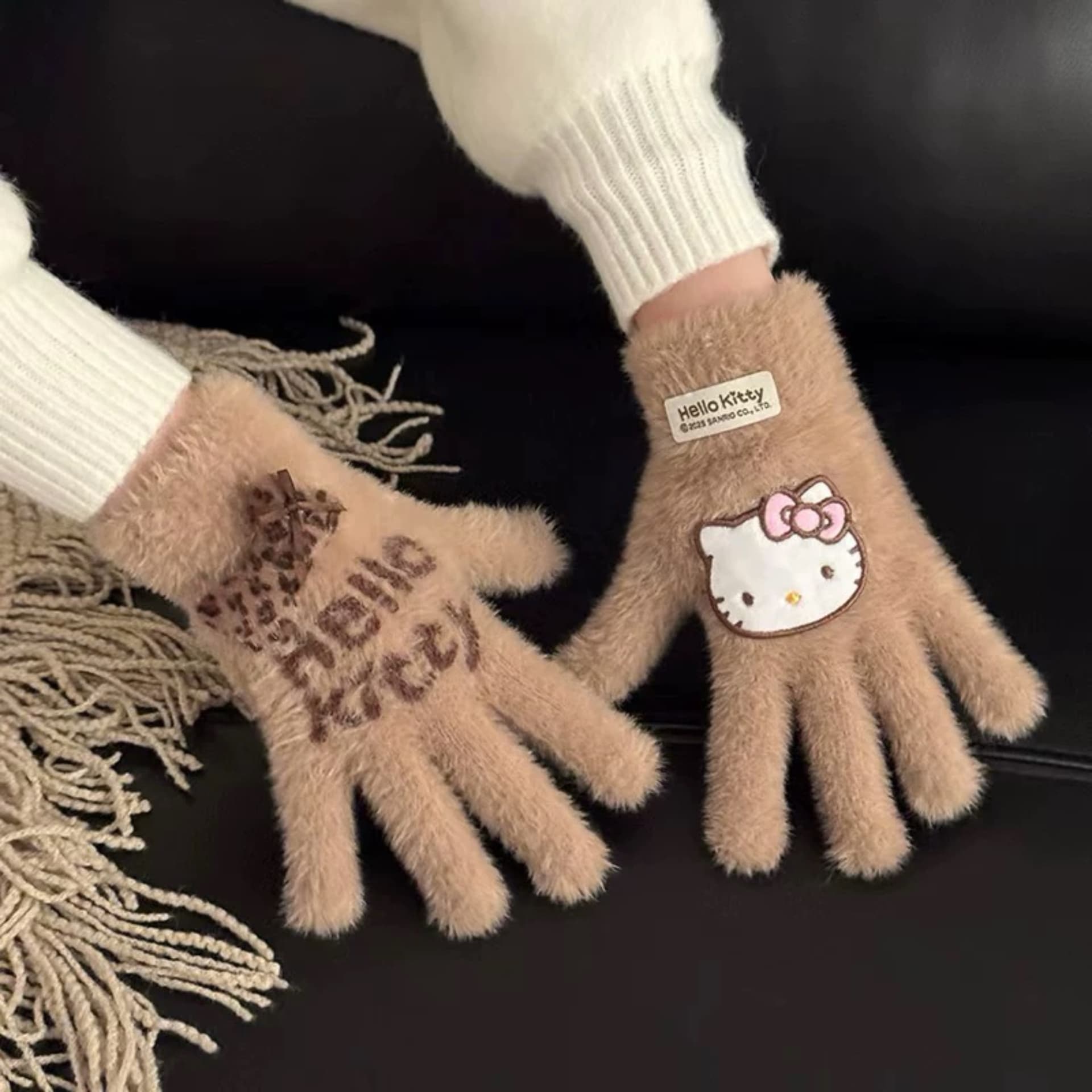 Sanrio Полиамид Вязаные Перчатки Женские - изображение 3