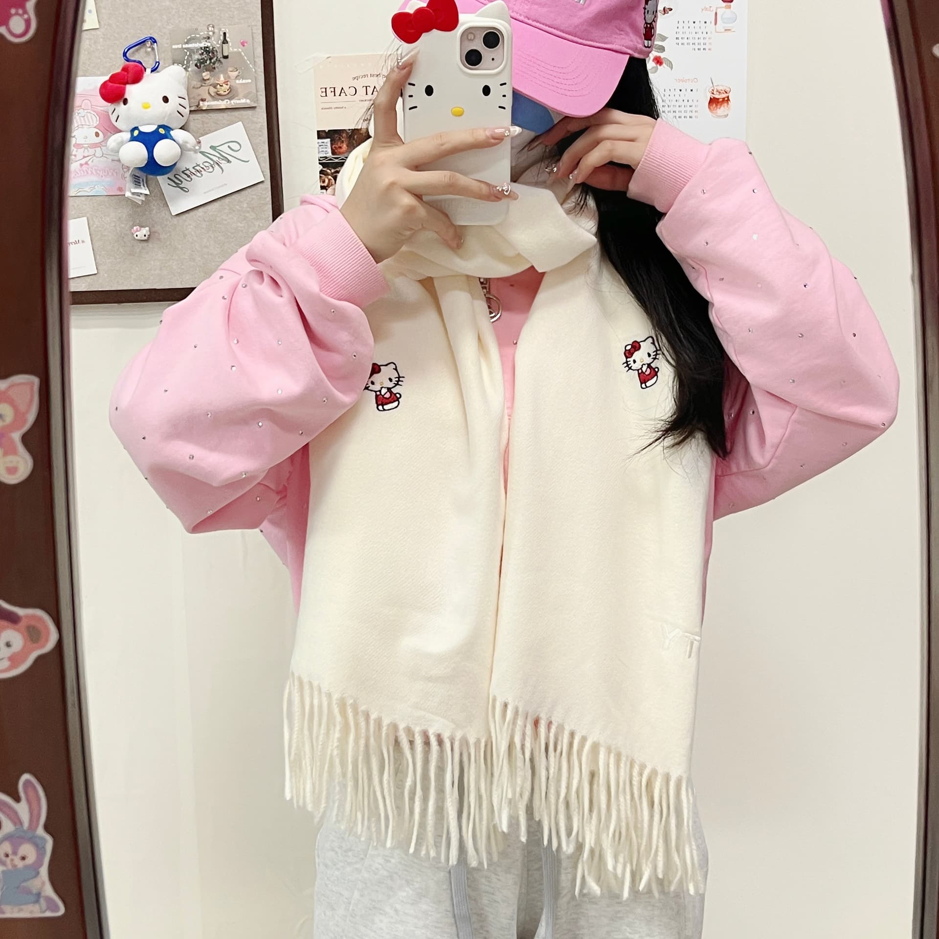 Шарф Sanrio Полиэстер Трикотаж Шарфы Женские - изображение 4