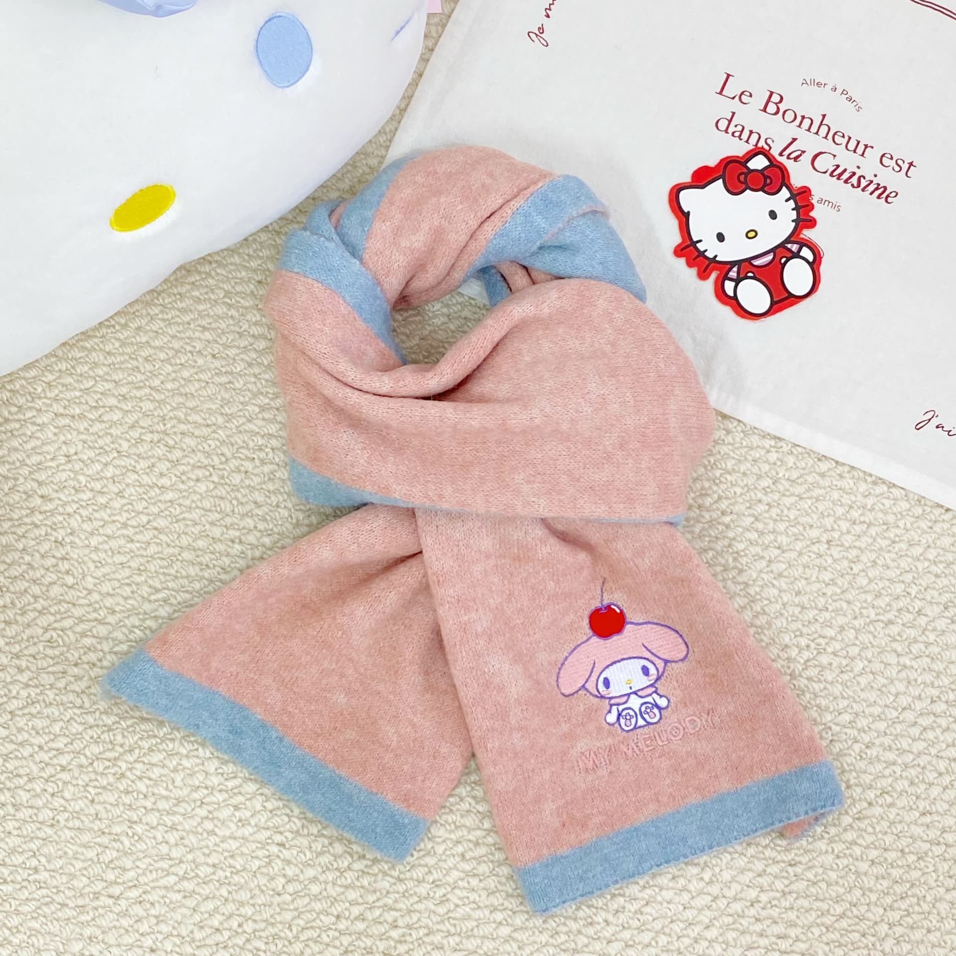 Шарф Sanrio Melodi Полиэстер Трикотаж Шарфы Женские - изображение 4