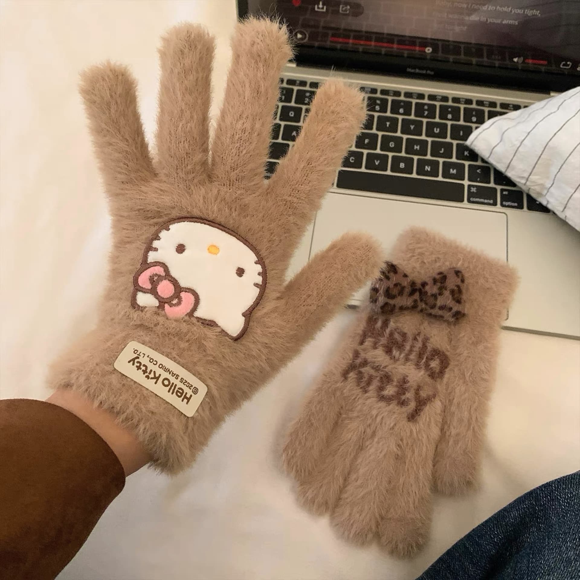 Sanrio Полиамид Вязаные Перчатки Женские - изображение 2