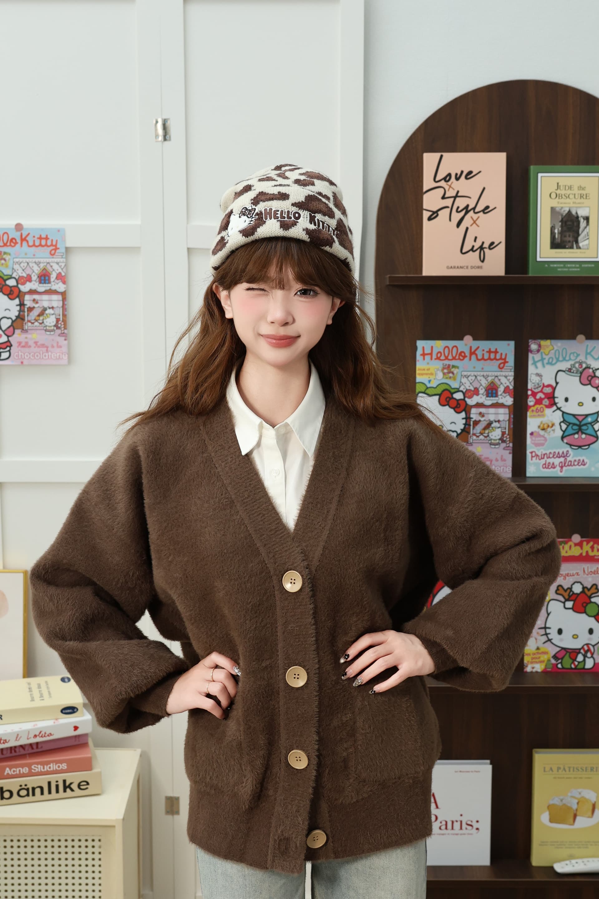 Шапка Sanrio Полиэстер Волокно Шапка Женская - изображение 5