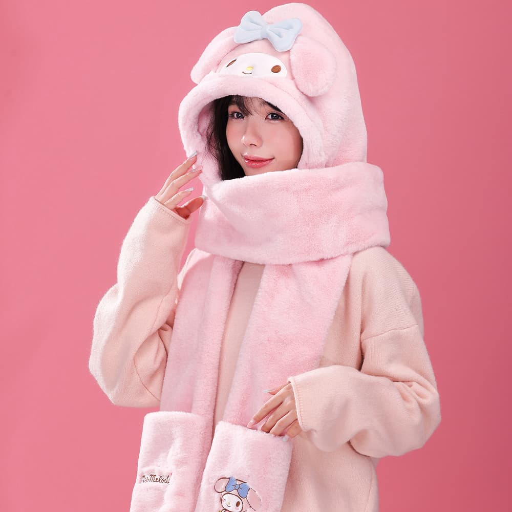Sanrio My Melody Полиэстер Волокно Капюшоны и Плюшевые Шапки Унисекс - изображение 6