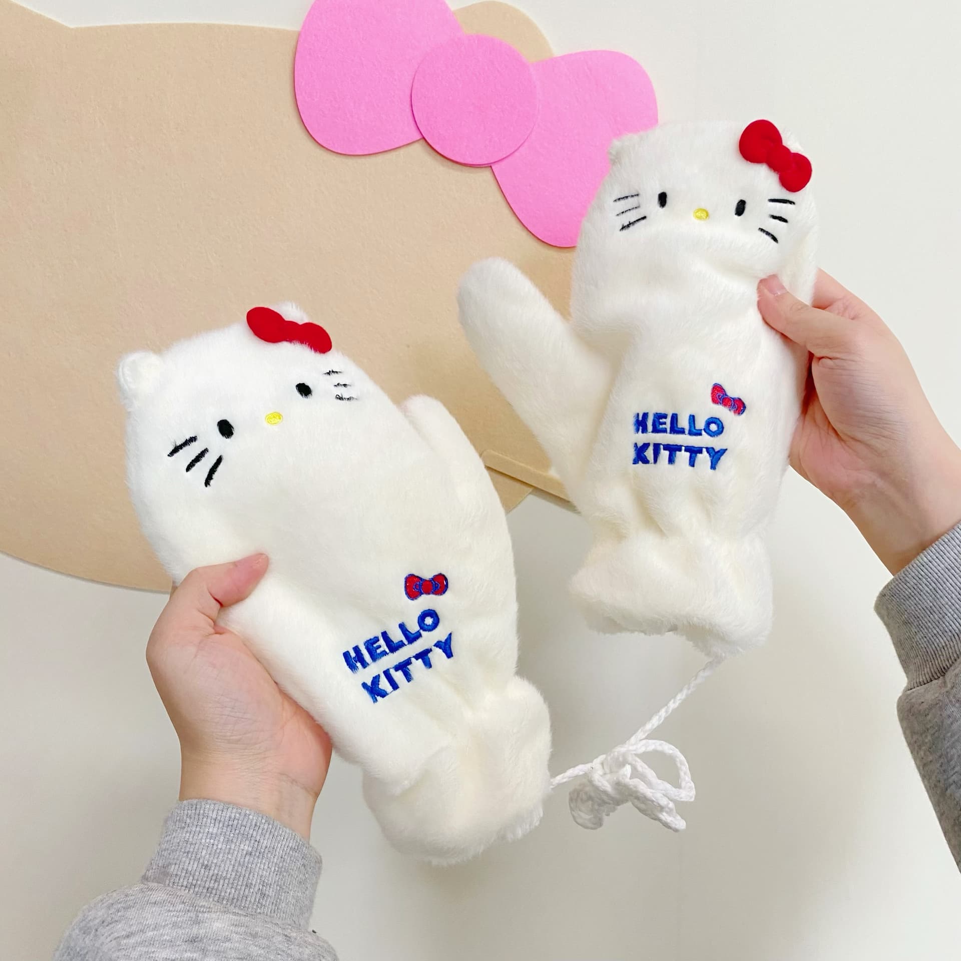 Санрио Hello Kitty Полиэстер Трикотаж Перчатки Женские - изображение 5