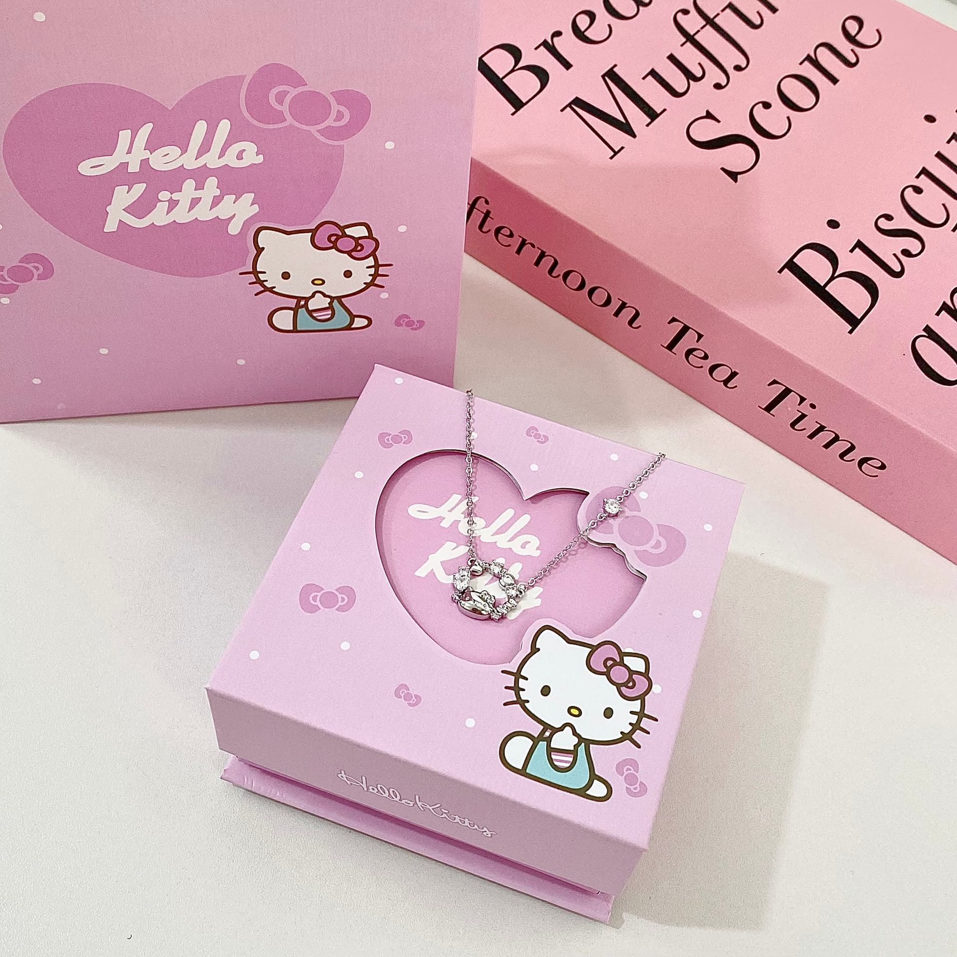 Ожерелье Sanrio x Hello Kitty Цирконовые ожерелья для женщин - изображение 2