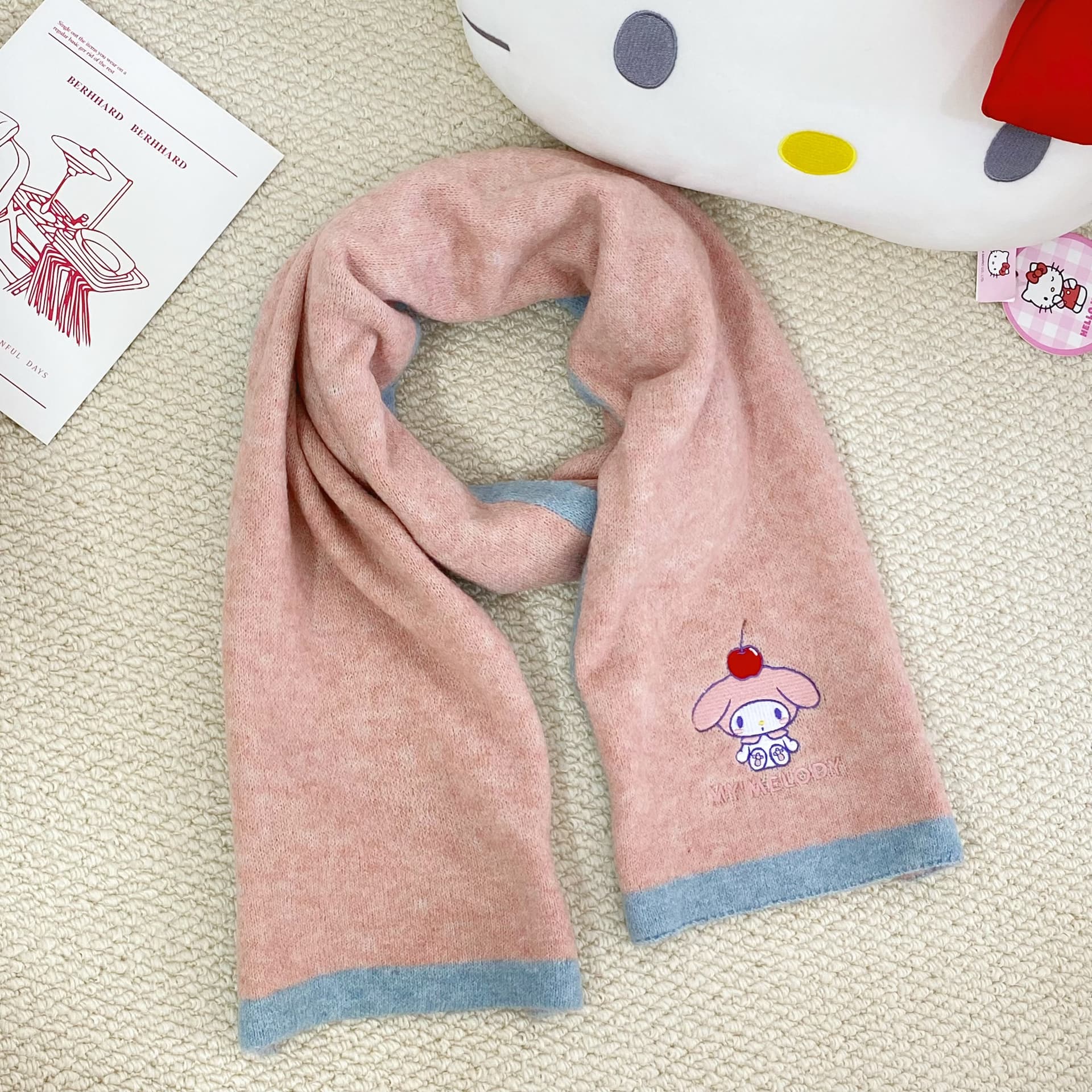 Шарф Sanrio Melodi Полиэстер Трикотаж Шарфы Женские - изображение 3