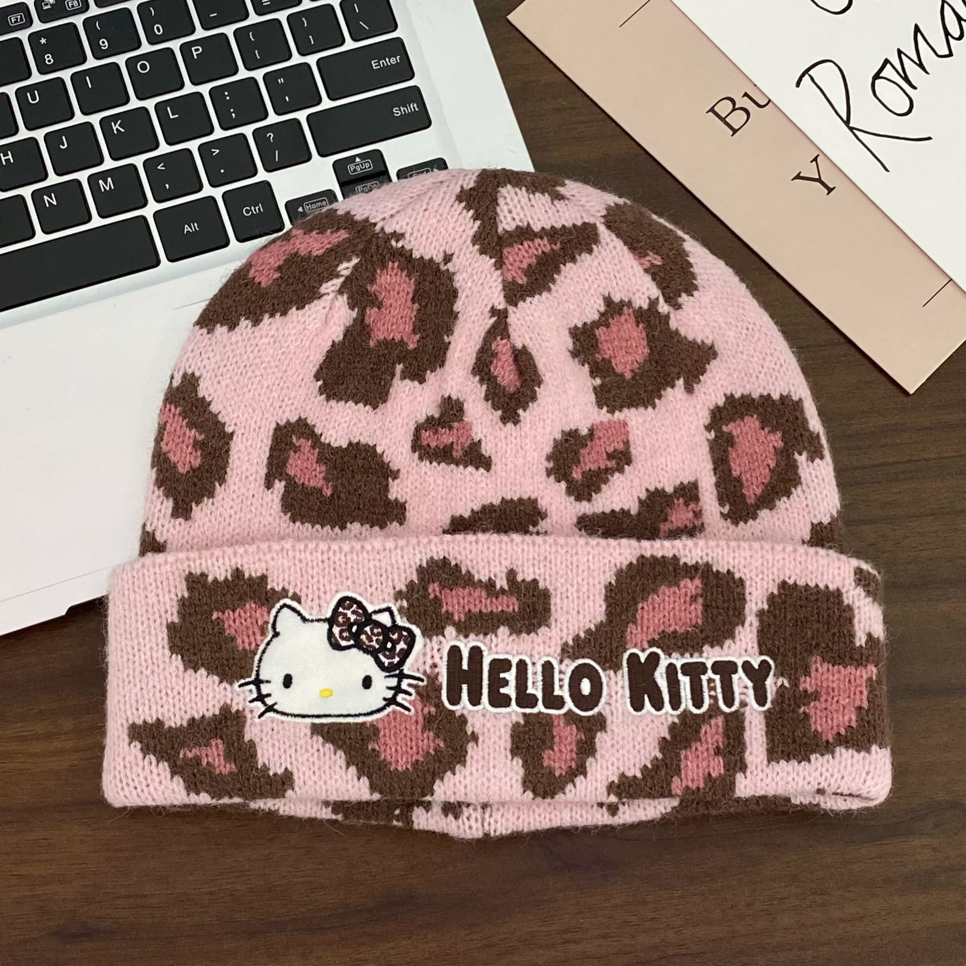 Шапка Санрио Hello Kitty Полиэстеровая шапка-бини для женщин - изображение 5