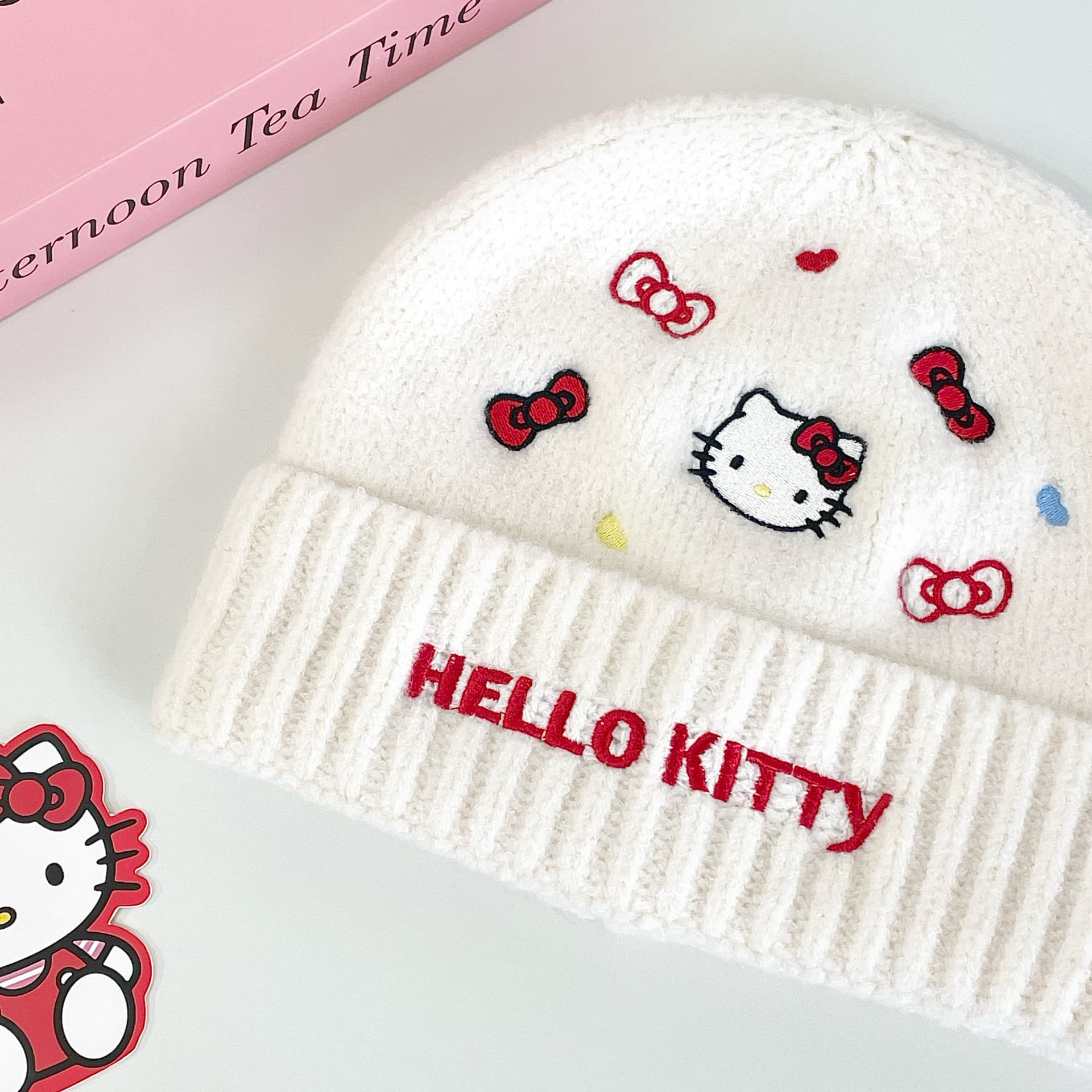 Шапка Санрио Hello Kitty Полиэстеровая Шапка-бини Женская - изображение 3