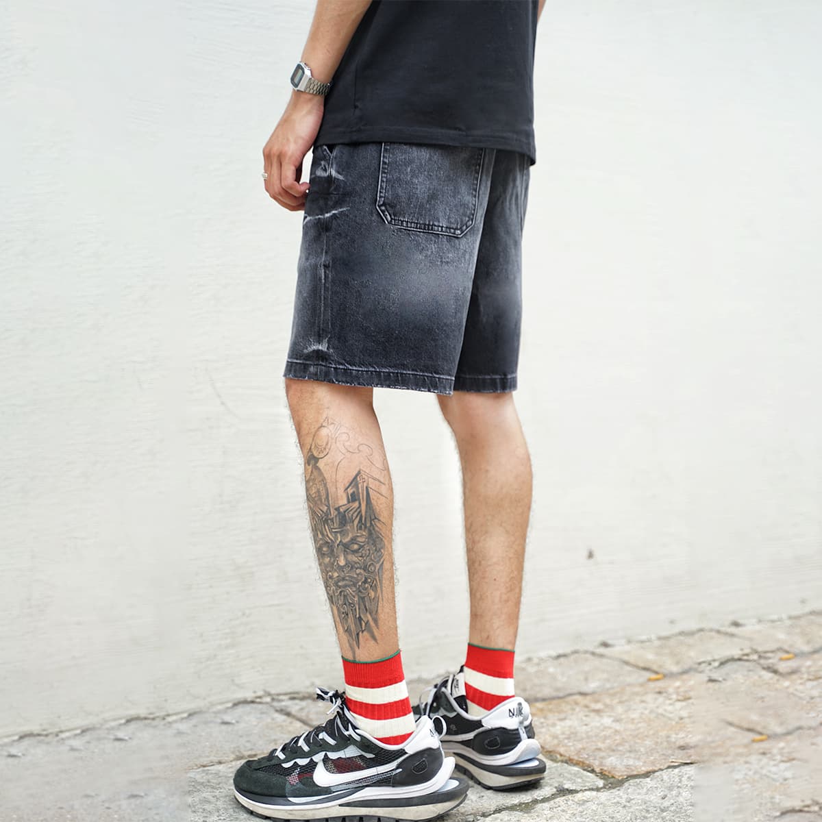 Джинсовые шорты 23R+ Denim Shorts Black - изображение 5