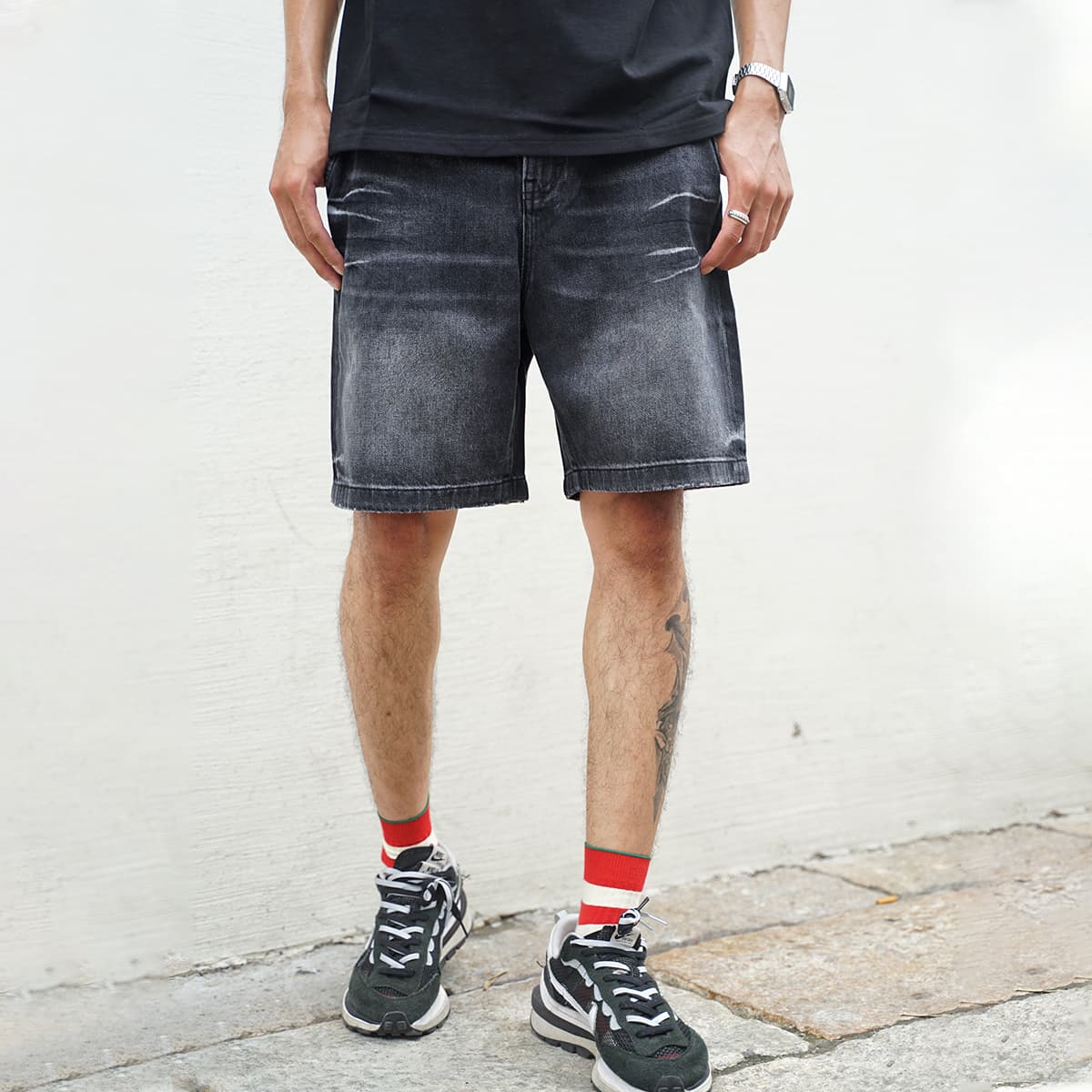 Джинсовые шорты 23R+ Denim Shorts Black - изображение 4