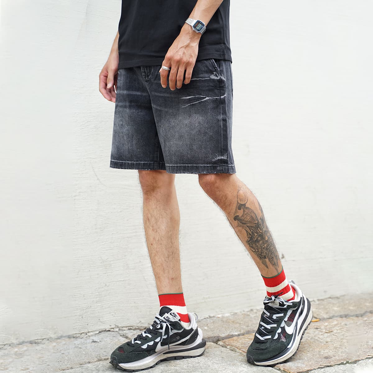 Джинсовые шорты 23R+ Denim Shorts Black - изображение 3