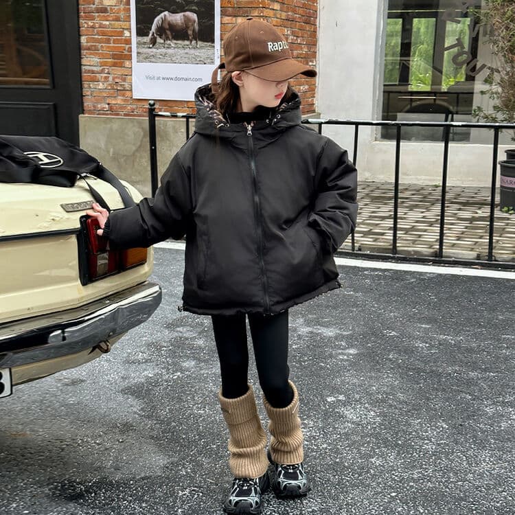 BOBBY ABLEY Леопардовый принт Kids Утеплённые куртки - изображение 2