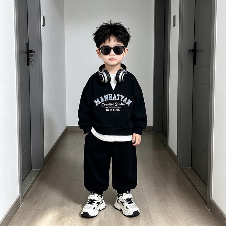 BOBBY ABLEY Темно-синий Kids Повседневные спортивные костюмы Наборы - изображение 6