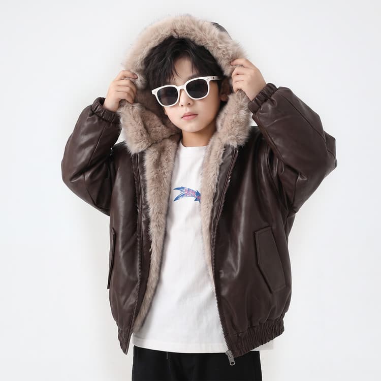 BOBBY ABLEY Кофе Kids Утеплённые куртки - изображение 2