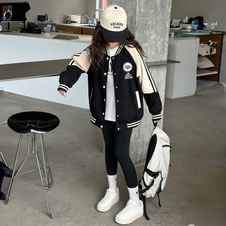 BOBBY ABLEY Черный Kids Бейсбольные куртки - изображение 6