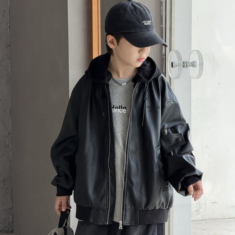 BOBBY ABLEY Черный Kids Куртки - изображение 2