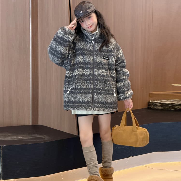 BOBBY ABLEY Серый Kids Утеплённые куртки - изображение 3