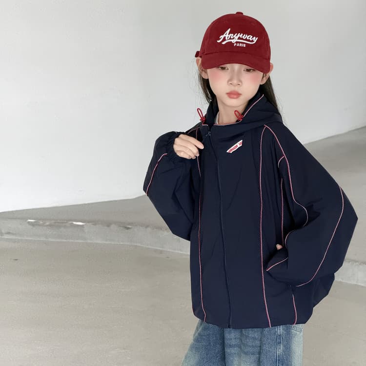BOBBY ABLEY Темно-синий Kids Куртки - изображение 4