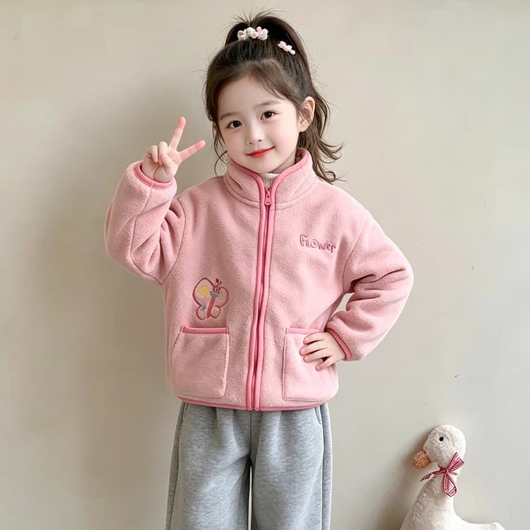 BOBBY ABLEY Розовый Kids Утеплённые куртки - изображение 6