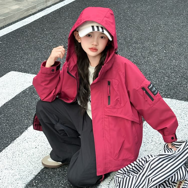 BOBBY ABLEY Утепленный Розово-красный Kids Куртки - изображение 5