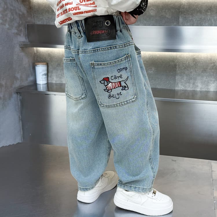 BOBBY ABLEY Светло-синий Kids Джинсы - изображение 3