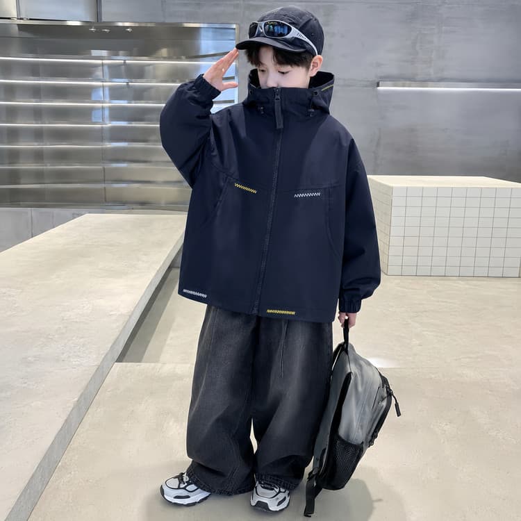 BOBBY ABLEY Темно-синий Kids Куртки - изображение 3