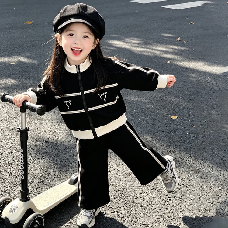 BOBBY ABLEY Черный Kids Повседневные спортивные костюмы Наборы - изображение 4