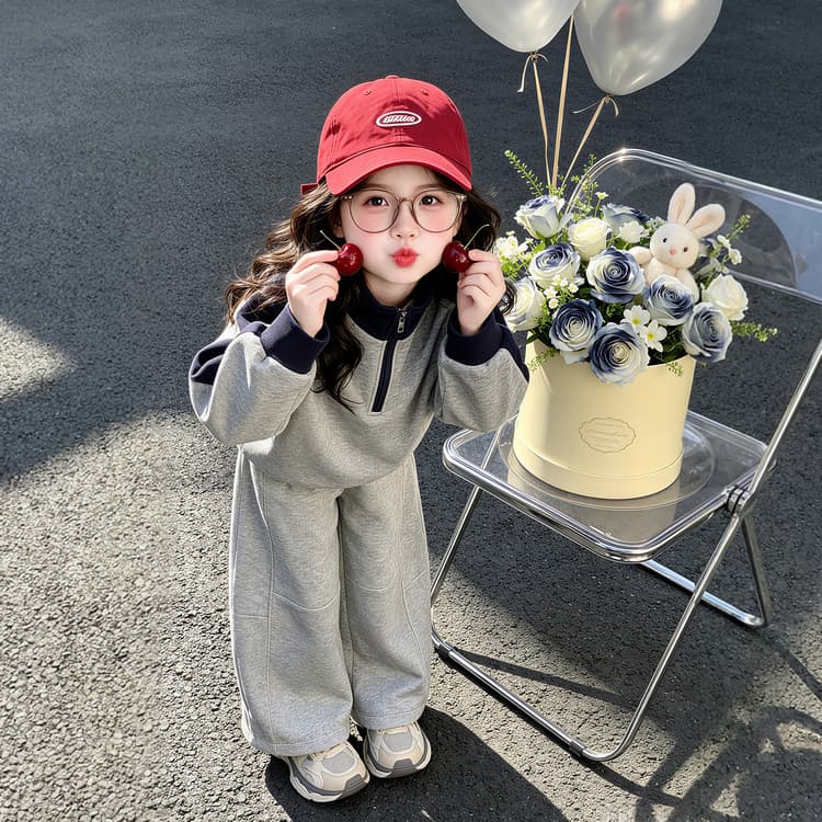 BOBBY ABLEY Серый Kids Повседневные спортивные костюмы Наборы - изображение 4