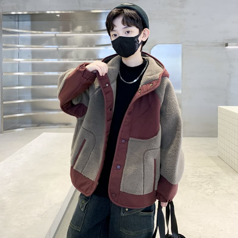 BOBBY ABLEY Розово-красный Kids Утеплённые куртки - изображение 4