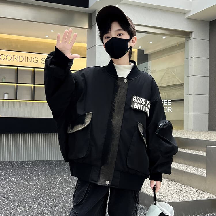 BOBBY ABLEY Черный Kids Утеплённые куртки - изображение 6