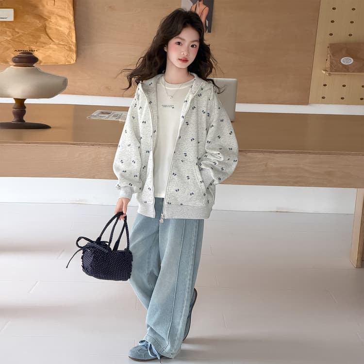 BOBBY ABLEY Вересковый серый Kids Толстовки - изображение 2