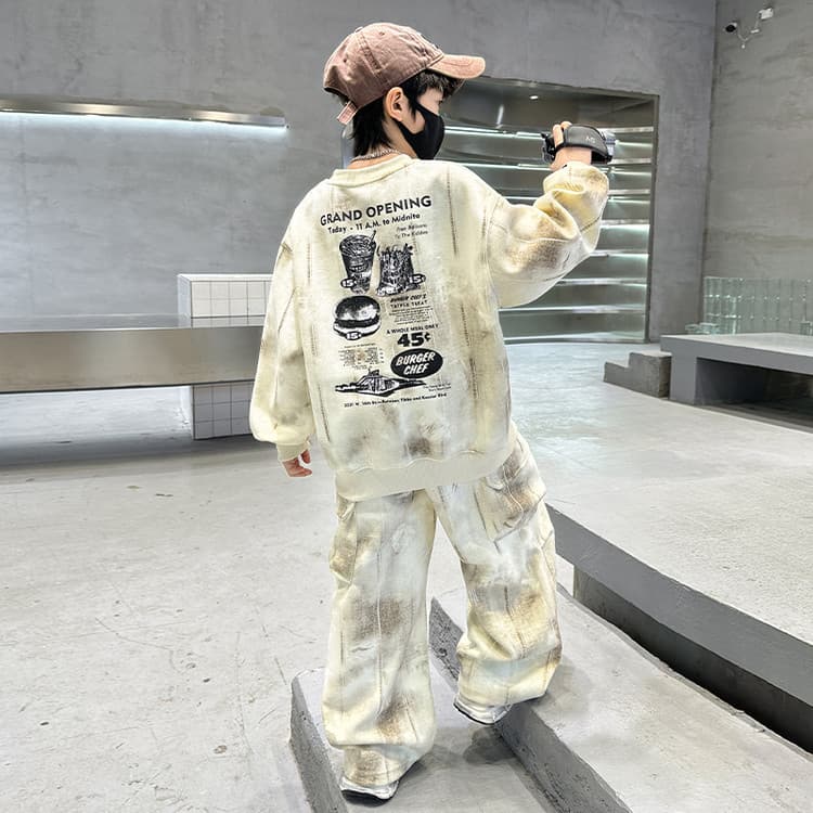 BOBBY ABLEY Бежево-серый Kids Повседневные спортивные костюмы Наборы - изображение 6