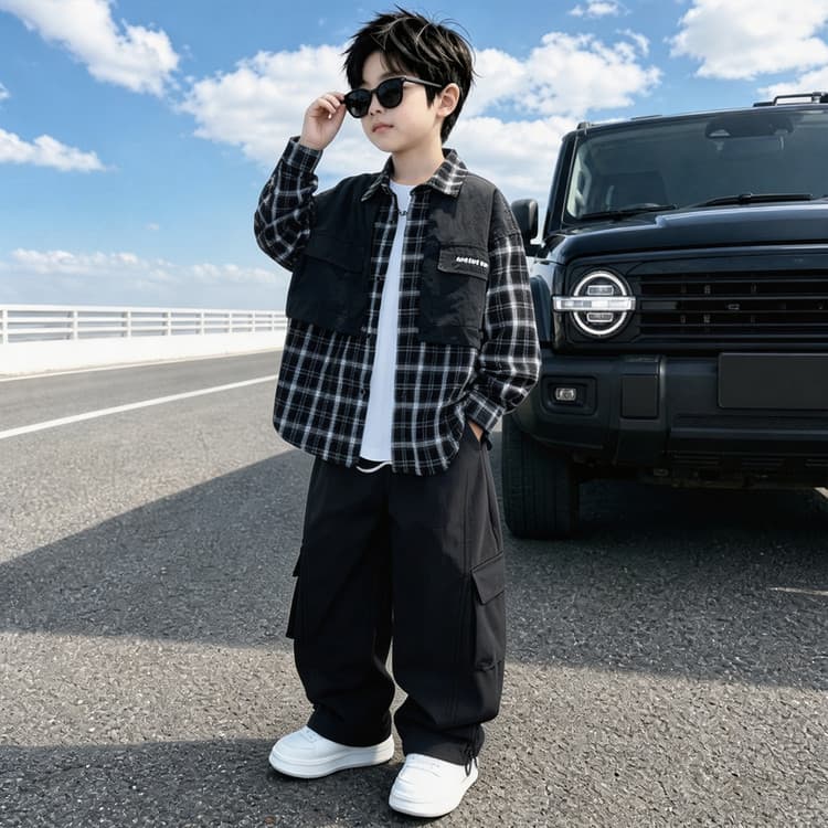 BOBBY ABLEY Черный (Одежда Комплекты) Kids Повседневные Спортивные Костюмы Комплекты - изображение 5