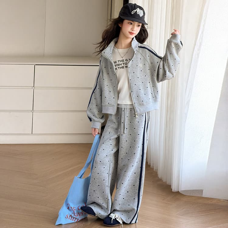 BOBBY ABLEY Серый комплект Kids Повседневные спортивные костюмы Наборы - изображение 4