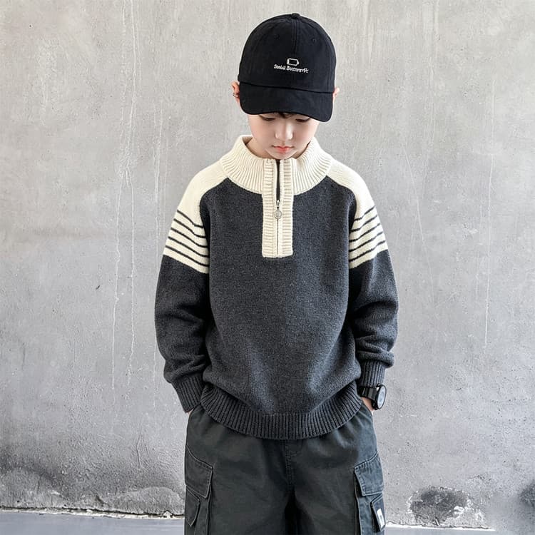 BOBBY ABLEY Серый Kids Свитеры - изображение 3