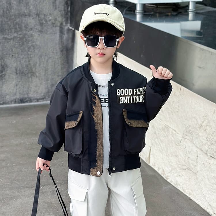 BOBBY ABLEY Черный Kids Куртки - изображение 4