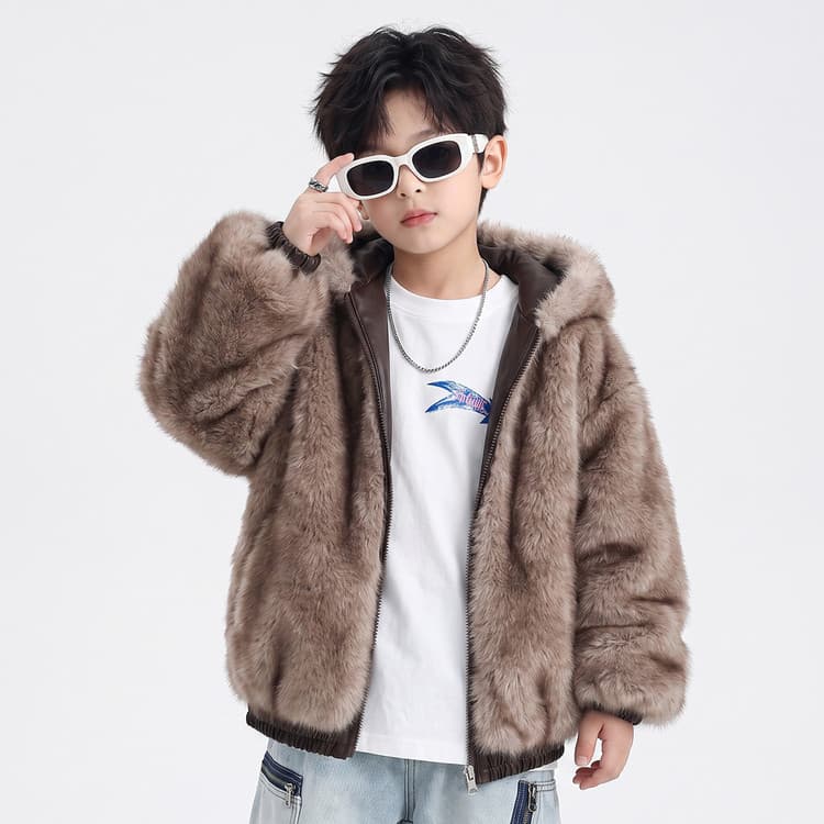 BOBBY ABLEY Кофе Kids Утеплённые куртки - изображение 6